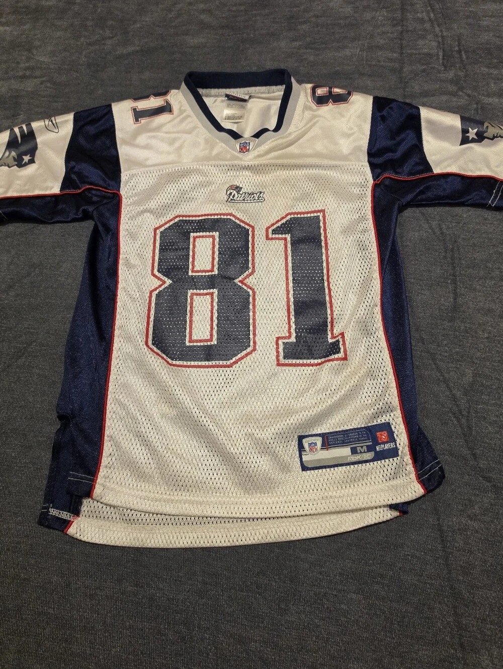 VINTAGE REEBOK RANDY MOSS PATRIOTS JERSEY 🔥Super clean. New England Patriots